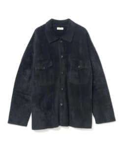 nakedgauge / MINK フォックスシルクヤーン ニットオーバーシャツ