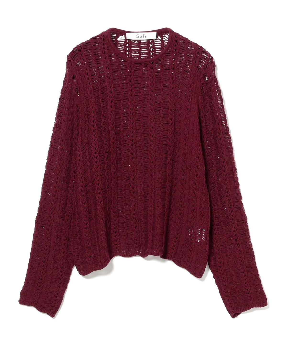 Sefr セファー / YORGOS コットン ニット トップス MEN BORDEAU L Sefr セファー / YORGOS コットン ニット トップス MEN BORDEAU L