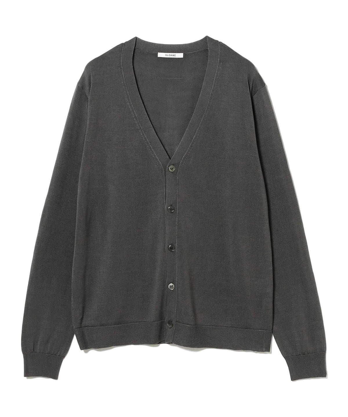 【別注】SLOANE スローン / スパンシルク Vネック カーディガン トップス MEN SLATE(637) 4/L 【別注】SLOANE スローン / スパンシルク Vネック カーディガン トップス MEN SLATE(637) 4/L
