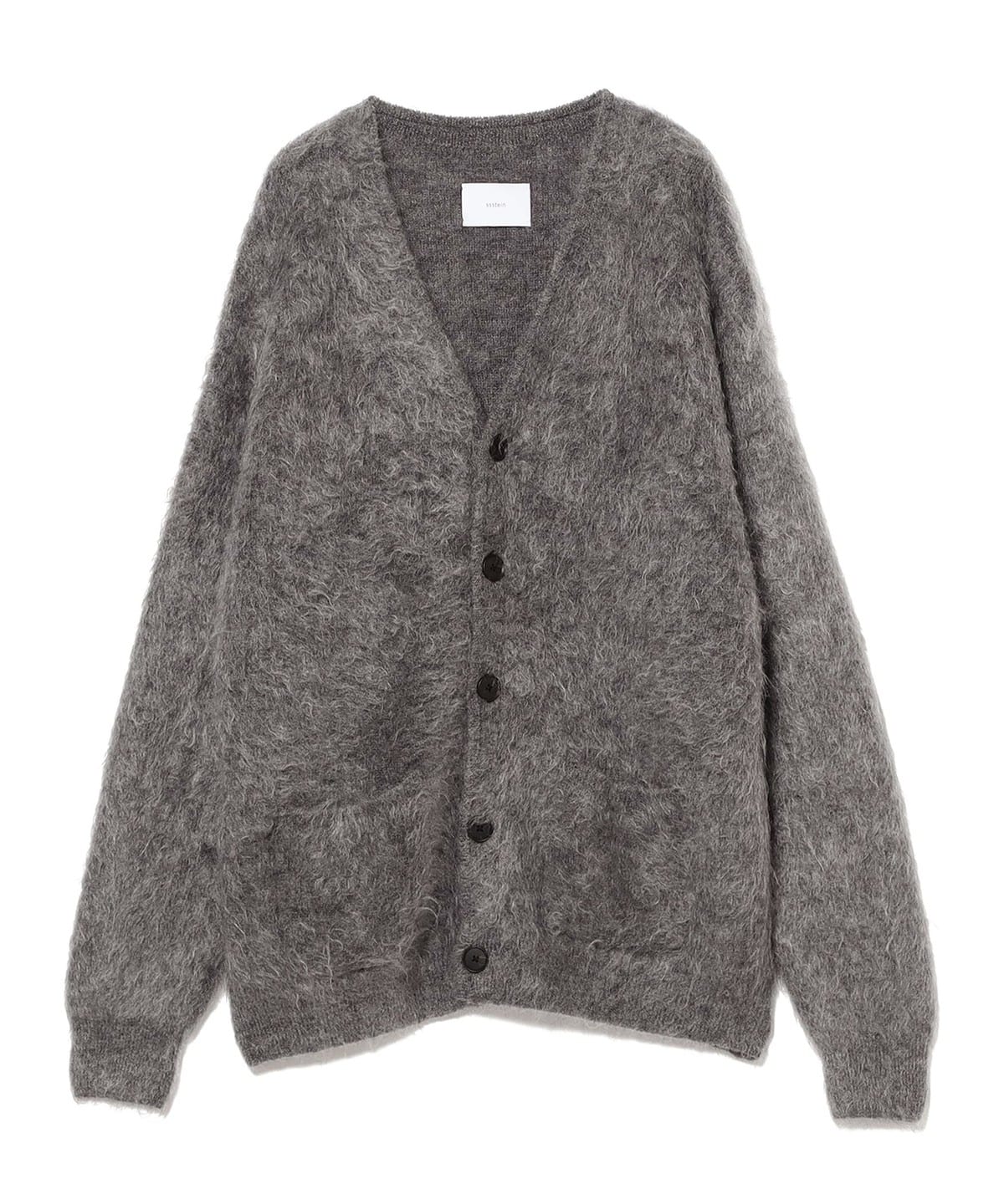 ssstein / モヘヤミックス Vネック カーディガン ST.1300 トップス MEN GREY S ssstein / モヘヤミックス Vネック カーディガン ST.1300 トップス MEN GREY S