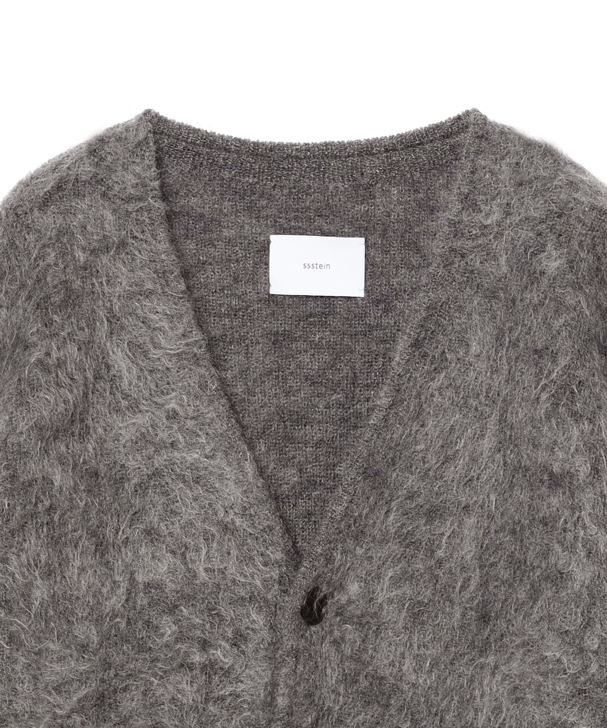 BEAMS ダークブラウン Vネック モヘアカーディガン BEAMS ダークブラウン Vネック モヘアカーディガン カーディガン