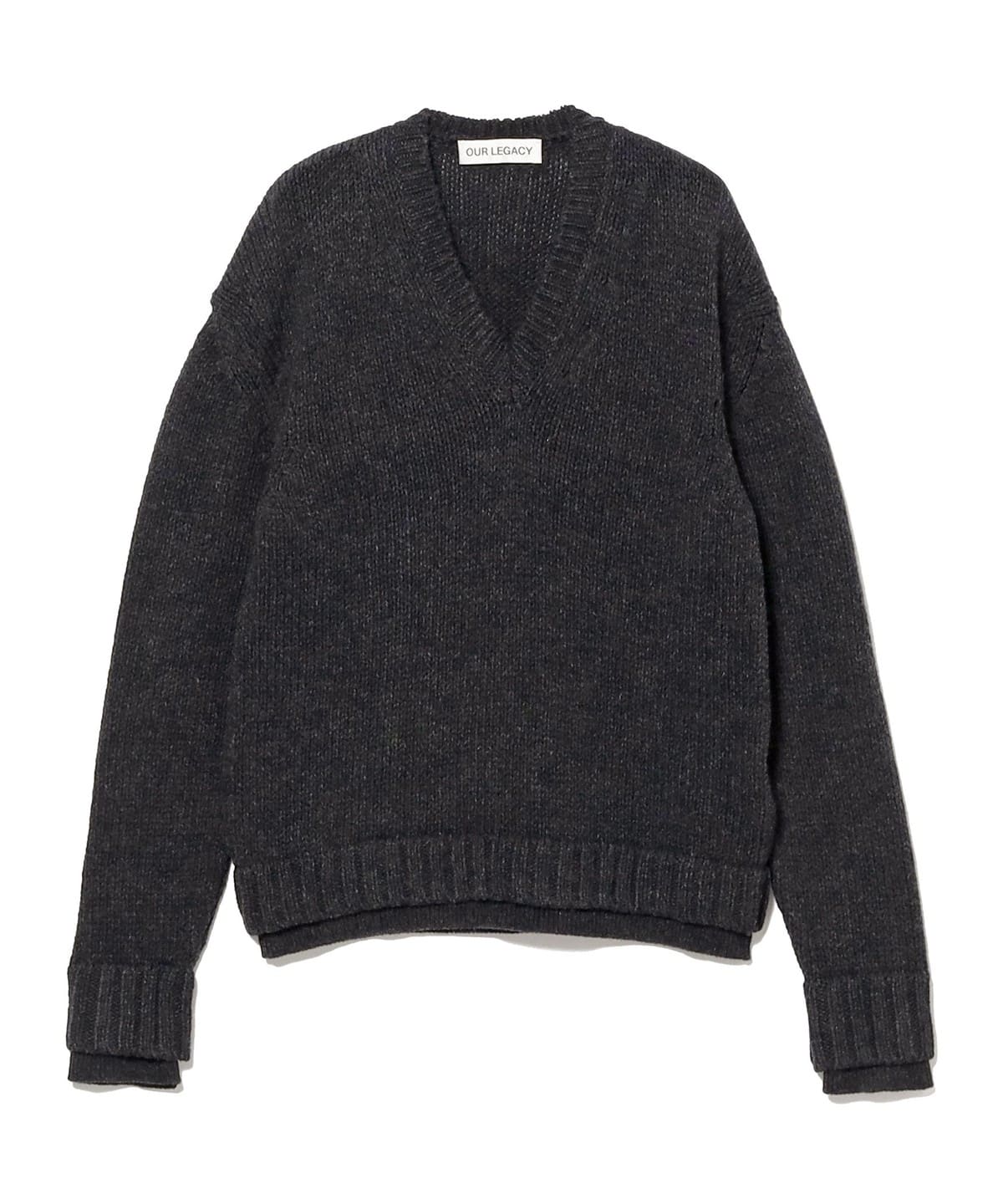 OUR LEGACY アワー レガシー / FALSE ウール Vネック ニット トップス MEN CHARCOAL. G 44 OUR LEGACY アワー レガシー / FALSE ウール Vネック ニット トップス MEN CHARCOAL. G 44