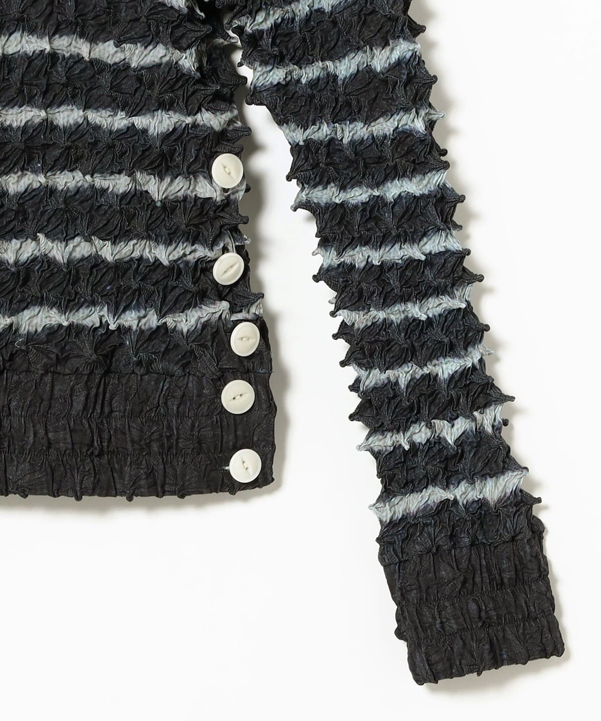 最終値下げMASU 2025SS スパイキー ポップコーン カーディガン 46 MASU×VERDY 2025SS M．B．C． SPIKY JACKET BLACK ポップコーン