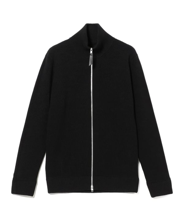 〈MEN〉Maison Margiela / ウールコットン ジップアップ ニット 上質な素材使いが映えるモダンシルエット