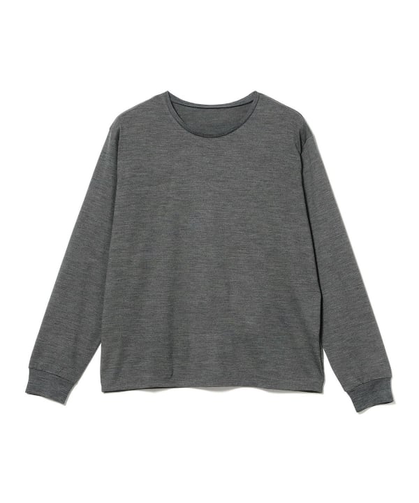 【別注】SLOANE / ウールテンジク クルーネック カットソー 程良くゆとりのあるシルエット
