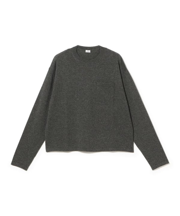 SALON C. LUNDMAN / カシミヤ ルーズ Oネック ニット カシミヤを使ったベーシックデザイン