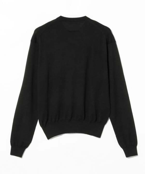 【別注】SLOANE / 14ゲージ ウール ヘンリーネック ニット