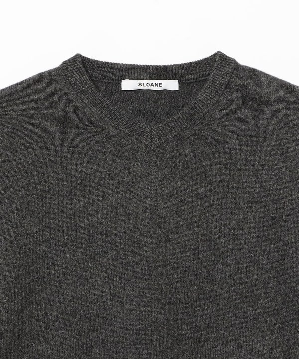 【別注】SLOANE / 12ゲージ Vネック ニット