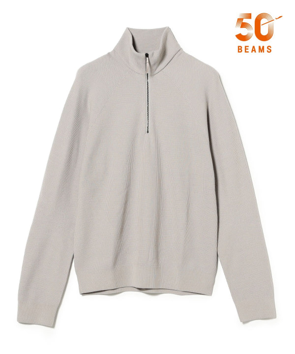 【EXCLUSIVE】〈MEN〉VEILANCE / CONIC ウールナイロン ハーブジップ ニット 立体的に編み立てられた3Dニット構造