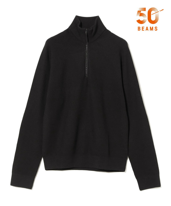 【EXCLUSIVE】〈MEN〉VEILANCE / CONIC ウールナイロン ハーブジップ ニット 耐久性、温度調節性、イージーケア性を備えたベータスパン