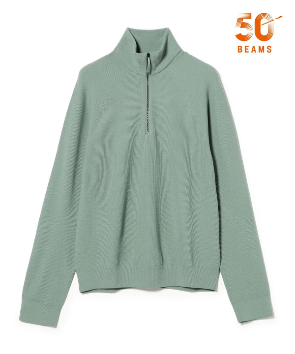 【EXCLUSIVE】〈MEN〉VEILANCE / CONIC ウールナイロン ハーブジップ ニット 自然な立体感、可動域を実現