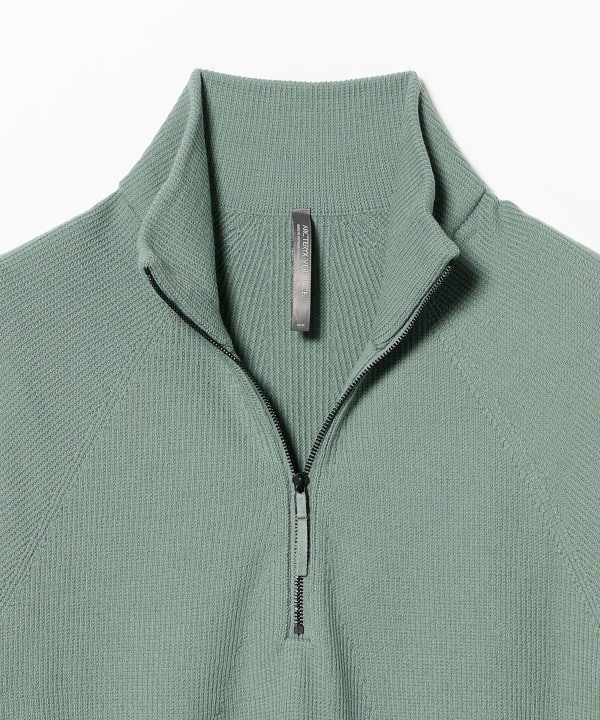 【EXCLUSIVE】〈MEN〉VEILANCE / CONIC ウールナイロン ハーブジップ ニット