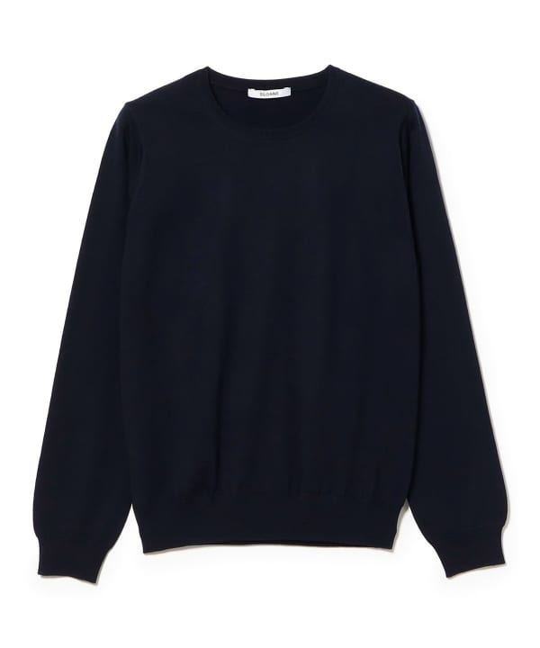 【別注】SLOANE / 30ゲージ ウール クルーネック ニット すっきりとしたシルエット