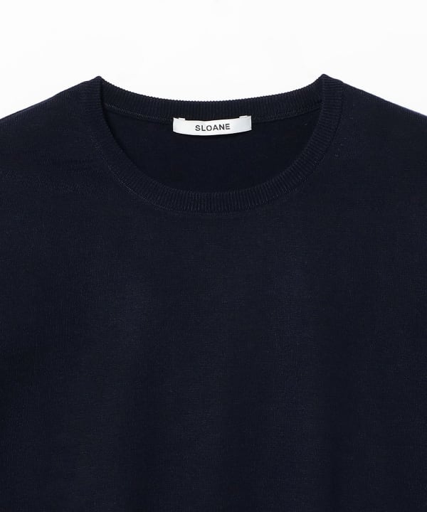 【別注】SLOANE / 30ゲージ ウール クルーネック ニット