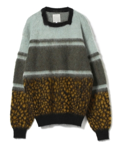 ▲FILL THE BILL / ボーダー モヘヤニット