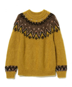 ▲COOHEM / モヘヤ ノルディックニット