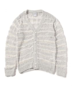 fluss / シアーニット Vネックカーディガン