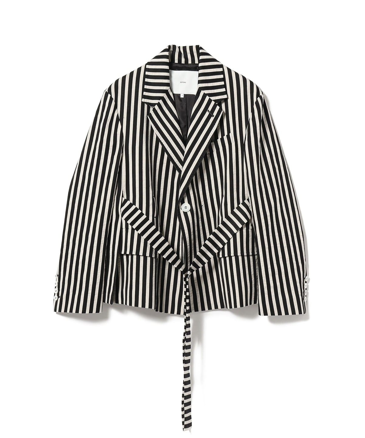 SETCHU / シアサッカー トラベルジャケット ジャケット MEN STRIPE 2/M SETCHU / シアサッカー トラベルジャケット ジャケット MEN STRIPE 2/M