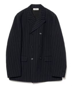 ENCOMING / リネンウール ストライプ ペインター ジャケット