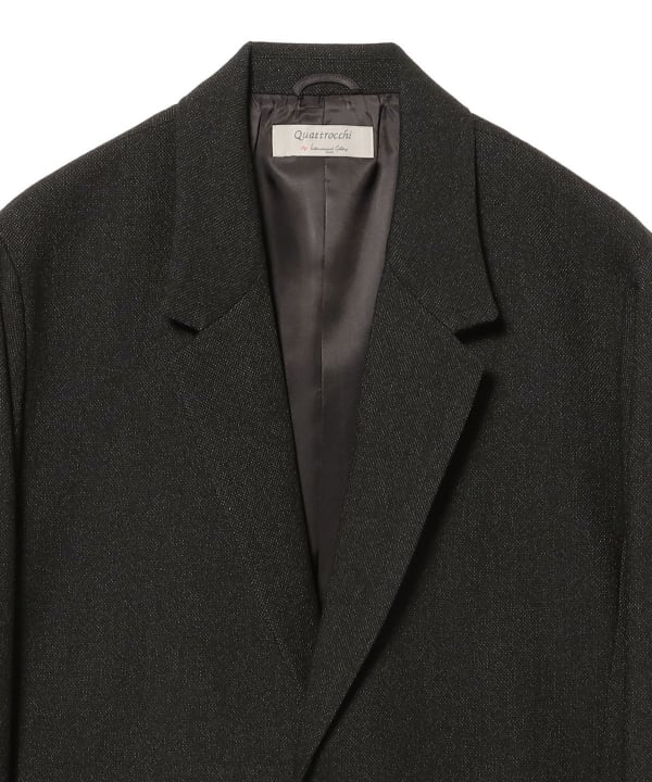 QUATTROCCHI / ウールミックス コンフォート ジャケット オーソドックスな印象のディテール