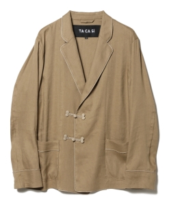 ▲TA CA Si / チャイナボタン ドビークロスジャケット