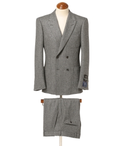 ▲I.G.BEAMS / コンテンポラリー4Bダブル ヘリンボーンストライプ スーツ◎