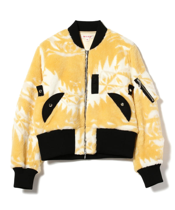 MASU JACQUARD FLEECE BOMBER JACKET