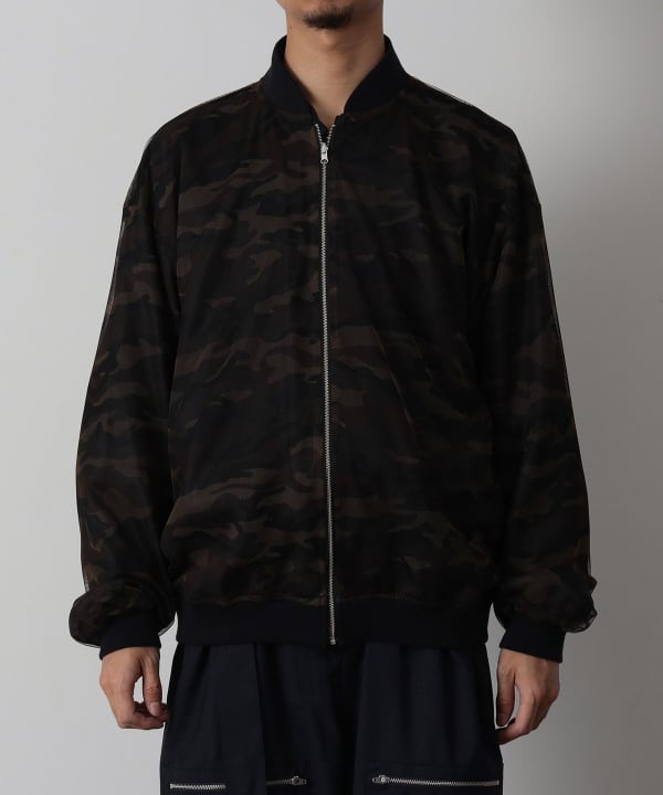 BEAMS リバーシブル ダウン フライトジャケット 迷彩 MA リバーシブル