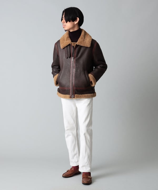 QUATTROCCHI / B-3 ムートンジャケット Ⅱダージリンティー International Gallery BEAMS（インターナショナルギャラリー