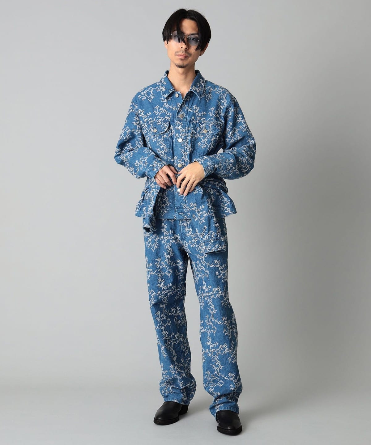 BEAMS JAPAN BEAMS JAPAN Aged Denim Shirt (Shirts, Blouses