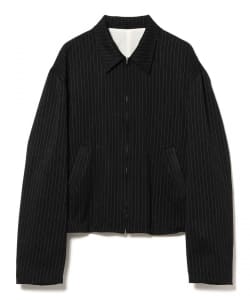 ストライプ ジップアップ ブルゾン