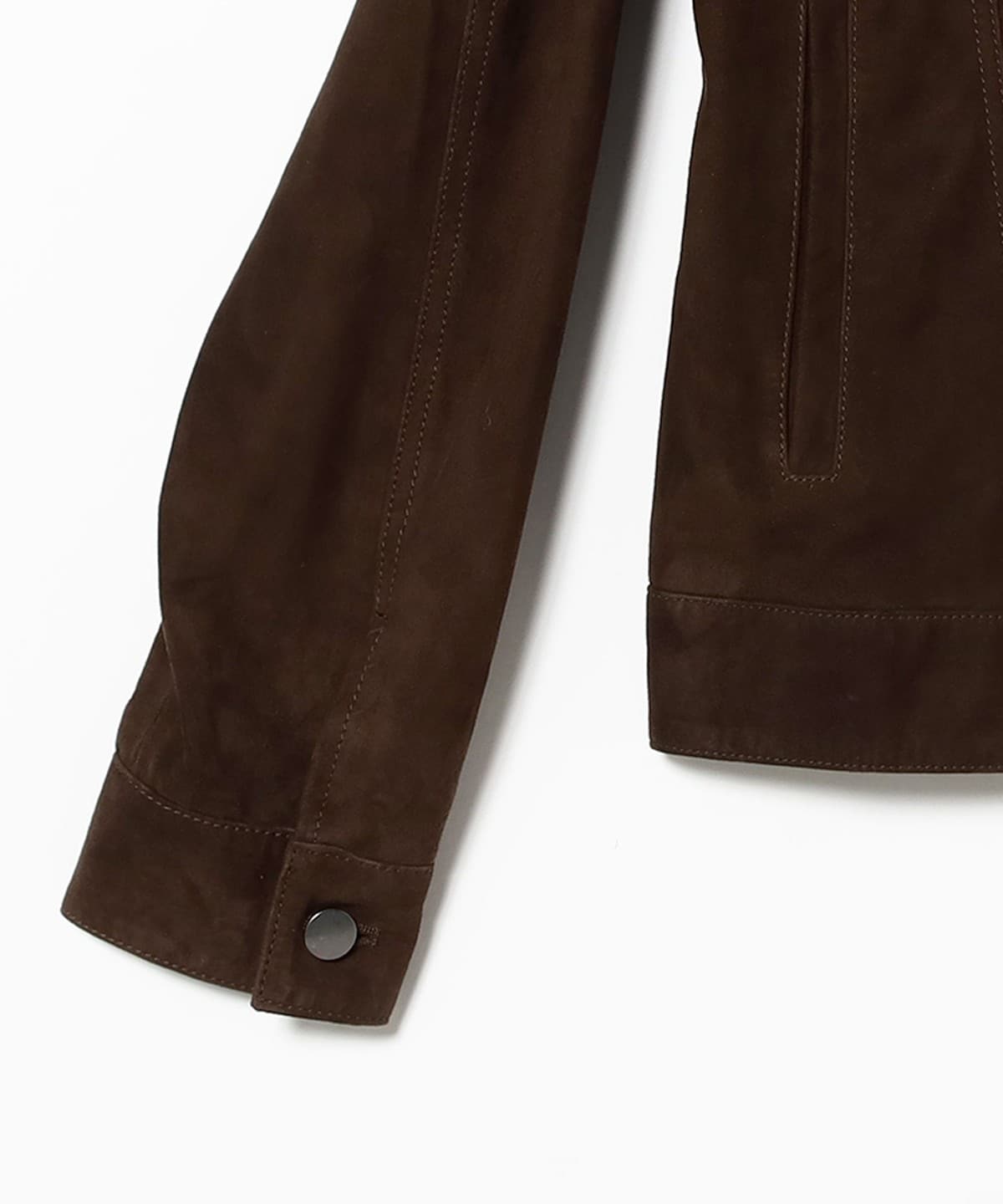 BEAMS 3rdタイプ ゴートレザー トラッカージャケット スエード M BEAMS F（ビームスF）NEW EASY ANGELICO ウール ソリッド