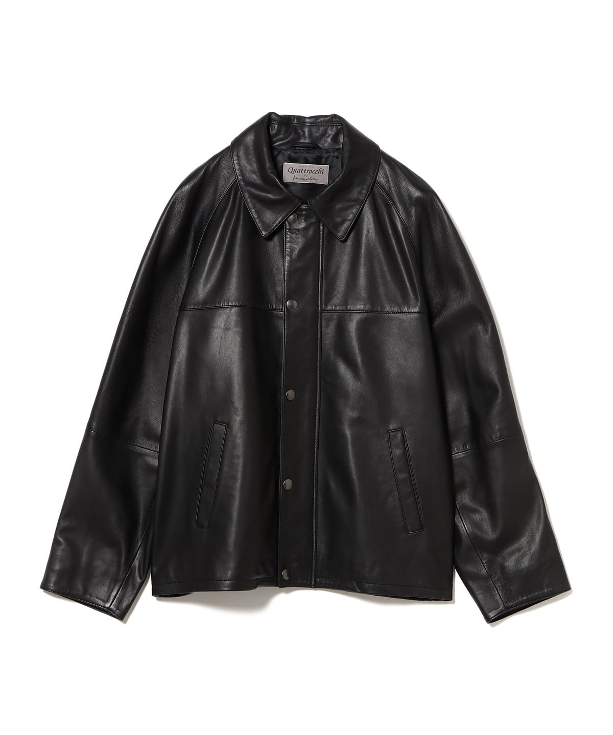 QUATTROCCHI クアトロッキ / シープレザー ショート ブルゾン ブルゾン MEN BLACK 44 QUATTROCCHI クアトロッキ / シープレザー ショート ブルゾン ブルゾン MEN BLACK 44