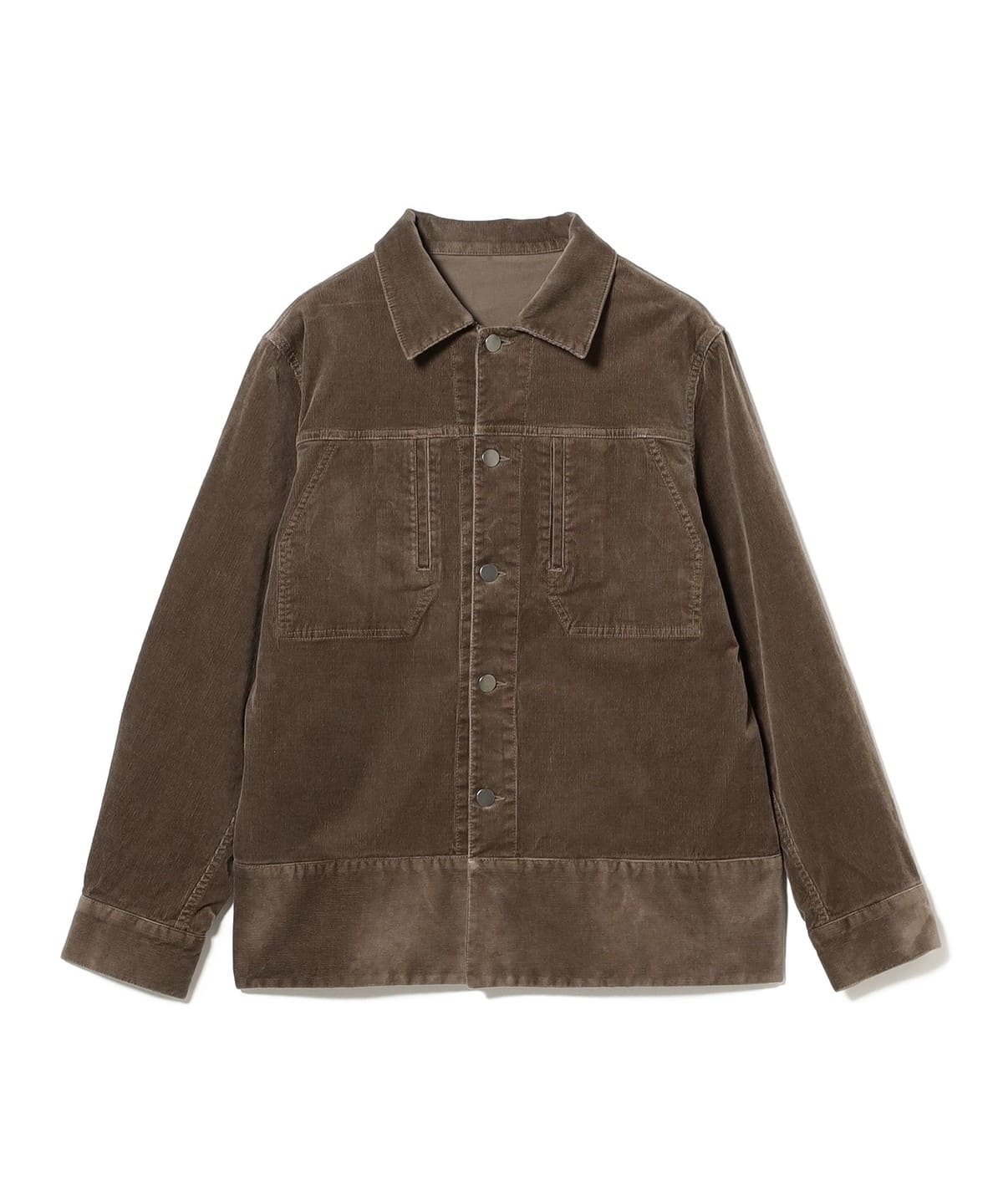 QUATTROCCHI クアトロッキ / バイオウォッシュ コーデュロイ ブルゾン ブルゾン MEN BROWN M