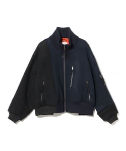 〈MEN〉Maison Margiela / SPLICED ウール ボンバー ジャケット