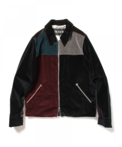 ￥▲TA CA Si / パッチワーク ベルベットジャケット
