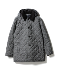 ▲LAVENHAM / 別注 DENSTON 2S フーデッド ショートキルティングコート