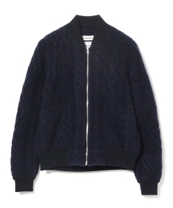 ▲COOHEM × International Gallery BEAMS / 別注 カシミヤ アランニットブルゾン