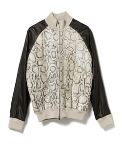 QUATTROCCHI / パイソンレザー トラックジャケット