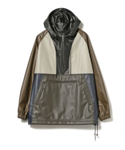 ▲TA CA Si / クレイジーパターン シンセティックレザー アノラック