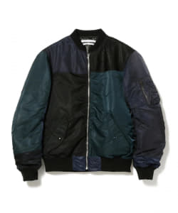 ▲【ショップ限定商品】Children of the discordance × International Gallery BEAMS / 別注 パッチワーク MA-1 by NAOTO YOSHIDA
