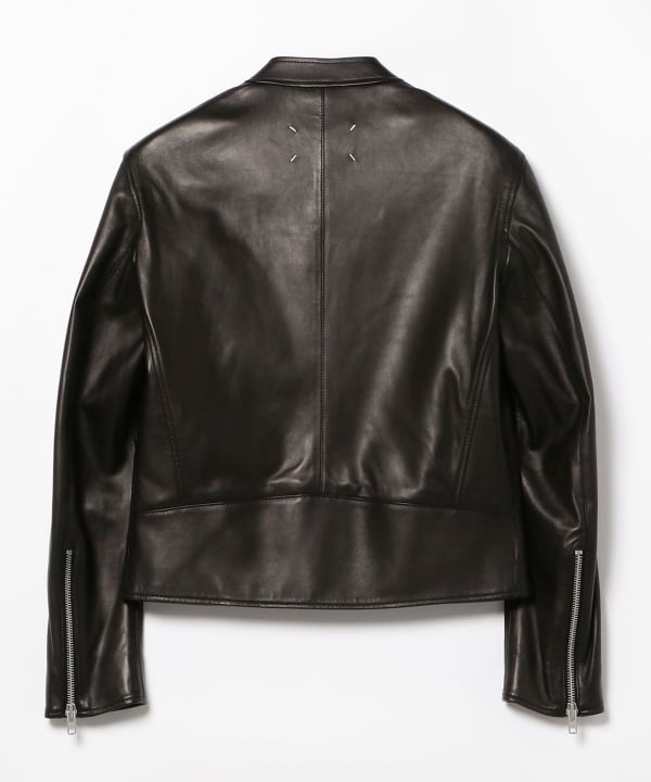 International Gallery BEAMS（インターナショナルギャラリー ビームス）＜MEN＞Maison Margiela /  ラムスキン シングルライダース（ブルゾン レザーブルゾン）通販｜BEAMS