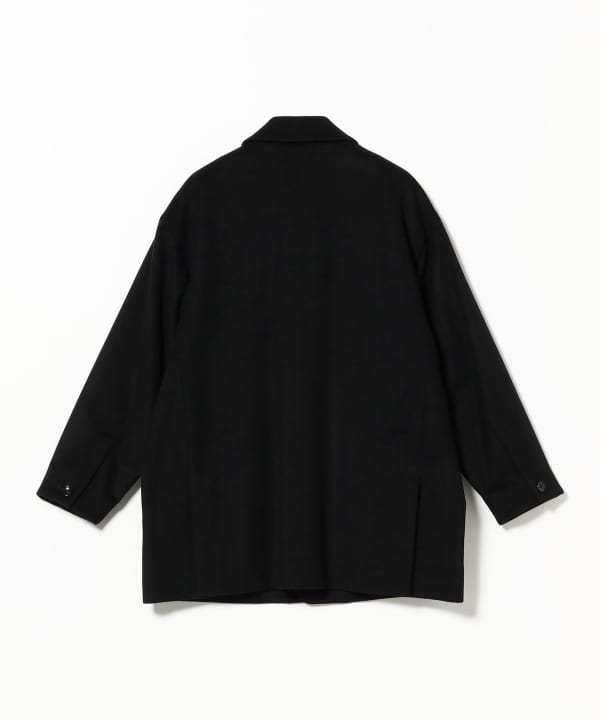 QUATTROCCHI / ウールカシミヤ フライフロント ハーフ コート