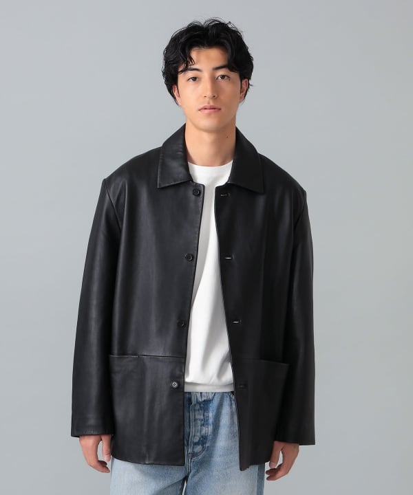 QUATTROCCHI / シープスキン カーコート Model：H183cm　Size：48