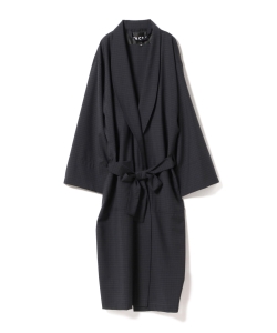 ▲TA CA Si / ウールチェック ガウンコート