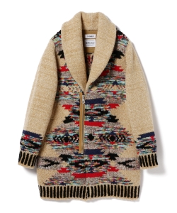 ▲COOHEM / ネイティブ ジャカードコート◎