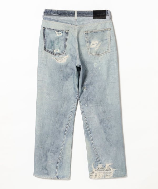 OUR LEGACY デニムパンツデジタルプリント デニム ブルー OUR LEGACY*サードカット デジタルプリントデニムjeans ブルー