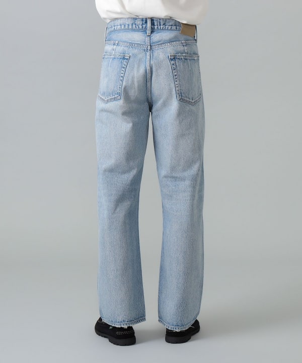 【别住】NEED BY VINTAGE / JINGU 半阔腿牛仔裤 模特身高：183cm 尺码：31