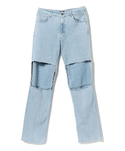 ▲＜MEN＞RAF SIMONS / カットアウト ニーパッチ デニムパンツ
