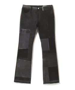 ▲【ショップ限定商品】Children of the discordance x NAOTO YOSHIDA / 別注 パッチデニム ブーツカットパンツ